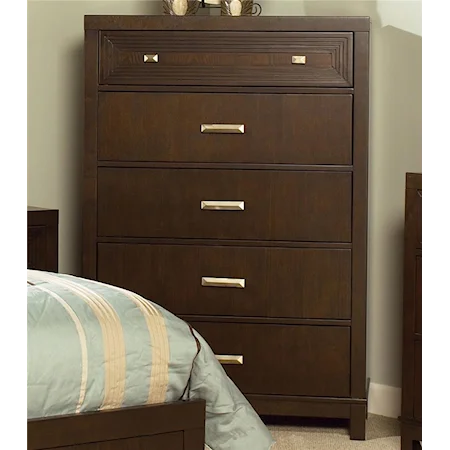 Contemporary 5 Drawer Chest